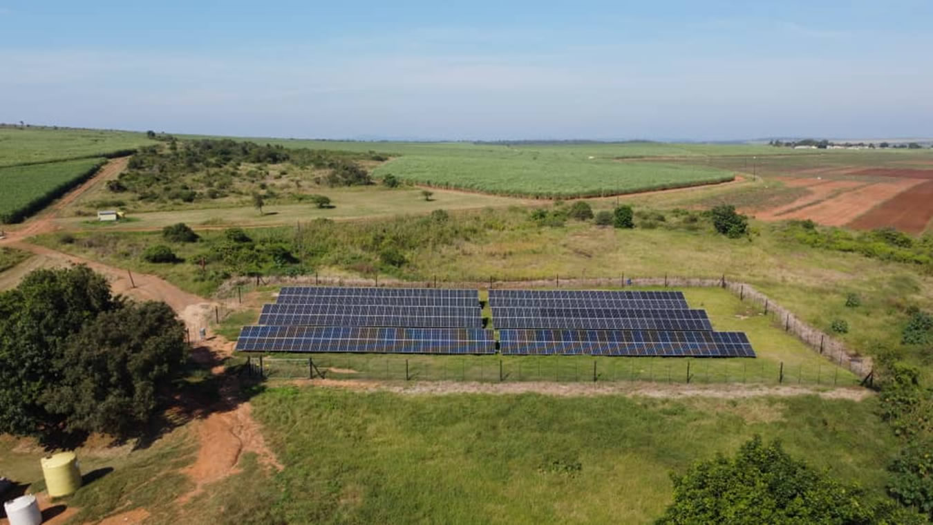 A solar farm